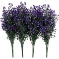 thumbnail image 1 of 4 Uds. Arbustos artificiales arbustos falsos para exteriores resistentes a los rayos UV plantas flores, campana de plástico de imitación hojas verdes ShuxiuWang 8390614789968, 1 of 1