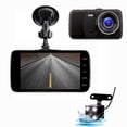 thumbnail image 4 of Dash Cam 4 Inch 1080P HD Dual Lens Car Camera | Front Rear Recorder with 140° Wide Angle | Starlight Night Vision | Loop Recording | Motion Detection | 11x6x3cm | Metal ABS, 4 of 9