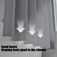 thumbnail image 7 of Eliaeconx Shower Curtain, Waterproof Bathroom Curtain, 71x71 Inch Solid Color Liner, Light Filtering Privacy Partition for Bathroom Decor, Gray, 7 of 7