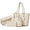 White, variant on Women Handbags Set 4pcs Purses for Women Tote Bags Satchel Shoulder Bag Wristlet Bag Clutch Purse for Women