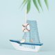 thumbnail image 5 of Modelo de vela artesanal de madera mediterránea, velero de madera Vintage hecho a mano (boya), 5 of 11