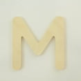 thumbnail image 1 of Package of 1, 8 Inch X 1/2" Baltic Birch "M" Wood Letters In The Gotham Rounded Font | Thick | Upper Case For Art & Craft Project, Made in USA, 1 of 1