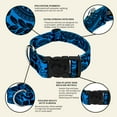 thumbnail image 4 of Country Brook Petz® 1 1/2 inch Deluxe Blue Polynesian Dog Collar, Extra Large, 4 of 6