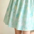 thumbnail image 4 of Gubotare Little Girl Dresses Little Girls Summer Dress Floral Short Sleeve Casual Outfit Dress Size 7-8 (Mint Green,7-8 Years), 4 of 5