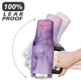 thumbnail image 6 of Marble Purple & Gold 40oz Stainless Steel Vacuum Insulated Tumbler with Lid and Straw for Water Iced Tea Coffee Smoothie and More, 6 of 7