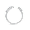 thumbnail image 5 of AFFY White Diamond Marijuana Leaf Adjustable Toe Ring in 14K White Gold over Silver-12, 5 of 7