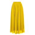 thumbnail image 4 of Moda mujer Primavera Verano cinturón botón cremallera cintura alta sólido Retro falda mujer plisado Wmkox8yi FGJ2636, 4 of 8
