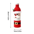 thumbnail image 4 of Xihbxyly Solo Productos Fabricados En Estados Unidos Juego de Botellas de Vino de Navidad, Muñeco Anciano de Tela Tejida, Juego de Champán, Accesorios de Escritorio para Disfraces, 4 of 7