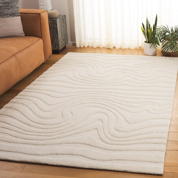 Safavieh Mykonos Jay Wavy Striped Area Rug, Ivory, 5' x 8'
