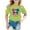 Light Green, variant on Girls Tops Size 10-12 Slim-Fit Cartoon Print Crewneck Tie-Dye Short Sleeve T Shirts Kids Summer Tops Tees,100,Black