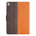 thumbnail image 3 of SaniMore for iPad 10.2" (9th/8th/7th Generation, 2021/2020/2019) Case, Auto Sleep/Wake, PU Leather Patchwork Magnetic Wallet Cover Support Card Slot & Kickstand Shockproof Protective Shell, Orange, 3 of 7