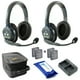 thumbnail image 1 of Auriculares inalámbricos Eartec UL2D Ultralite Full Duplex para comunicación para 2 usuarios, 2 auriculares dobles con dos (2) baterías adicionales y paquete de toallitas limpiadoras SolidSignal, 1 of 6