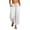 White, variant on Womens Washed Faux Linen Harem Capri Pants Adjustable Drawstring High Waist Geometric Patch Stitching Side Pocket Bohemian Resort Summer Daily Casual Bottoms Wine S