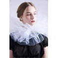 thumbnail image 5 of GRACEART Victorian Retro Mesh Neck Ruff Ruffle Collar Layered Clown Neck Collar, 5 of 6