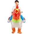 thumbnail image 3 of Disfraz inflable de gallo colorido para fiesta de Halloween, divertidos accesorios para el escenario del Día del Niño, 3 of 5