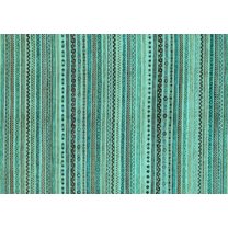 Ahgly Company Indoor Rectangle Abstract Light Blue Modern Area Rugs, 5' x 7'