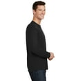 thumbnail image 3 of Port & Company Long Sleeve Fan Favorite Tee-2XL (Jet Black), 3 of 6