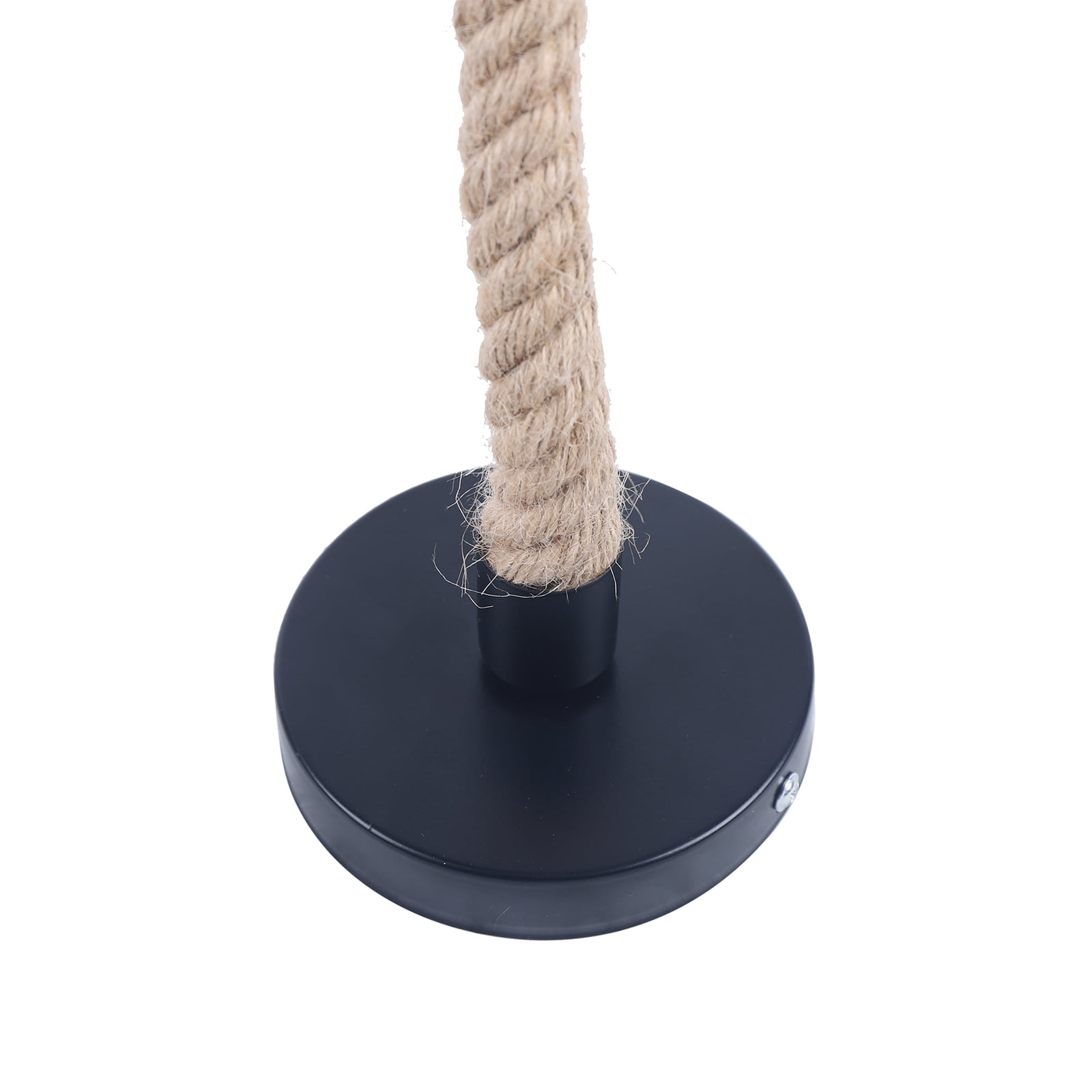 Miumaeov Vintage Resin Monkey Chandelier, Hemp Rope Monkey Pendant Light (Black)
