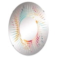 thumbnail image 2 of Designart "Miraculous Swirls in Colorful Ikat Artistry" Ikat Starburst Round Wall Mirror - Oval Printed Decorative Mirror - Multiple Color Options, 2 of 5