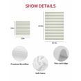 thumbnail image 7 of Boho Sage Green Stripe Kitchen Dish Towels for Drying Dishes Set of 3, Abstract Geometric White Minimalist Waffle Weave Microfiber Hand Tea Bathroom Towels Quick Dry & Absorbent Towel 12x12, 7 of 7