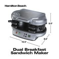 thumbnail image 4 of Hamilton Beach Dual Breakfast Sandwich Maker with Timer, 4 of 6