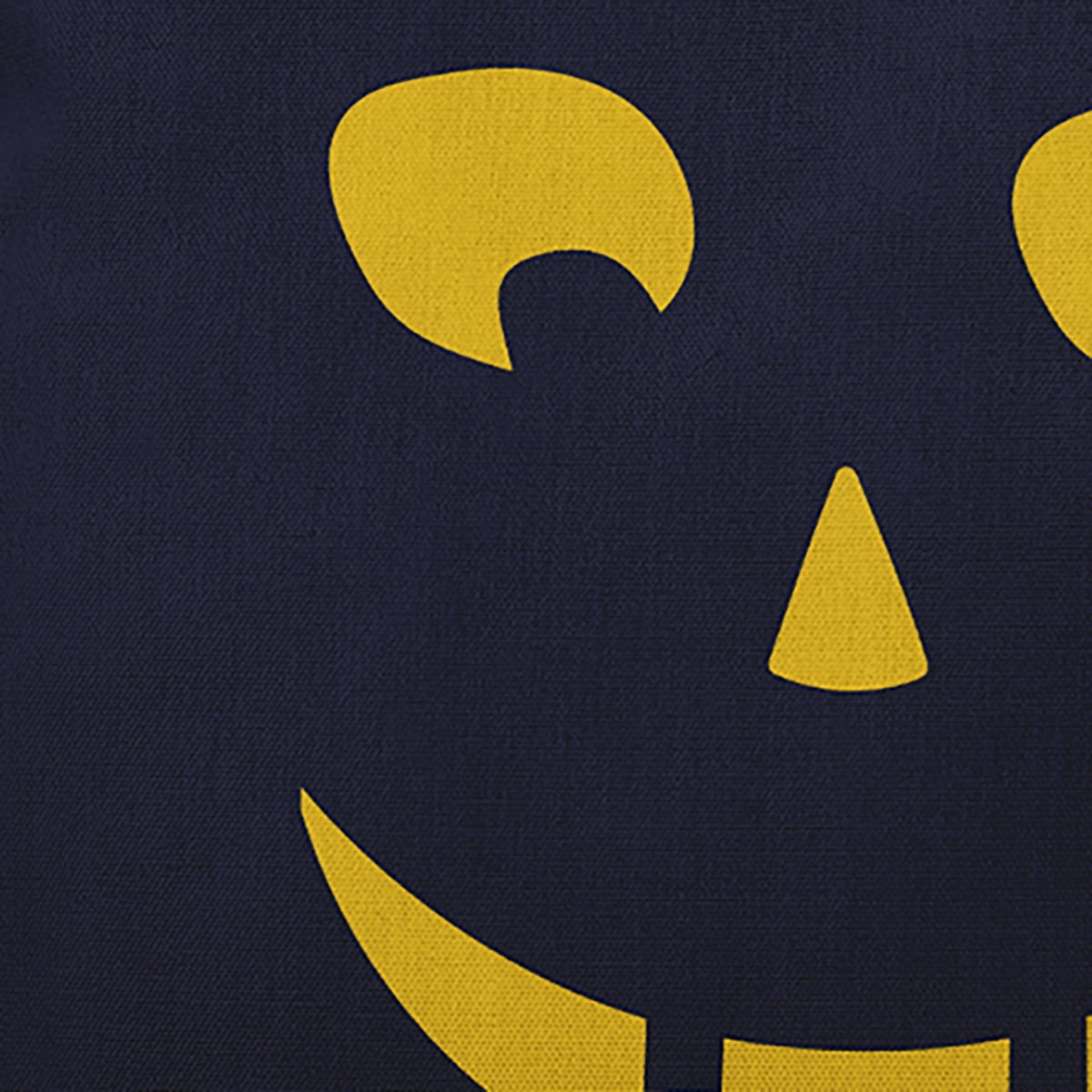 18" x 18" Simply Daisy Halloween JackoLanternLeft Polyester Accent Pillow, Navy Qty 1