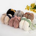 thumbnail image 4 of Orejeras de felpa plegables YONGSHENG para mujer color sólido calentadores de orejas invierno, 4 of 4