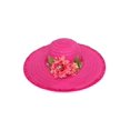 thumbnail image 1 of Women Frayed Wide Sun Hat W / Flower - Fucsia ChicHeadwear Sombrero para el sol, 1 of 1