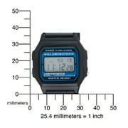 Casio Men's 35mm Resin Digital Sport Wristwatch, Black, (F105W-1A)