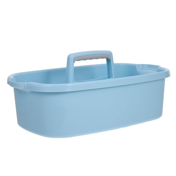 unbranded Cleaning Bucket Caddy Plastic Organizer with Handle Sky-blue