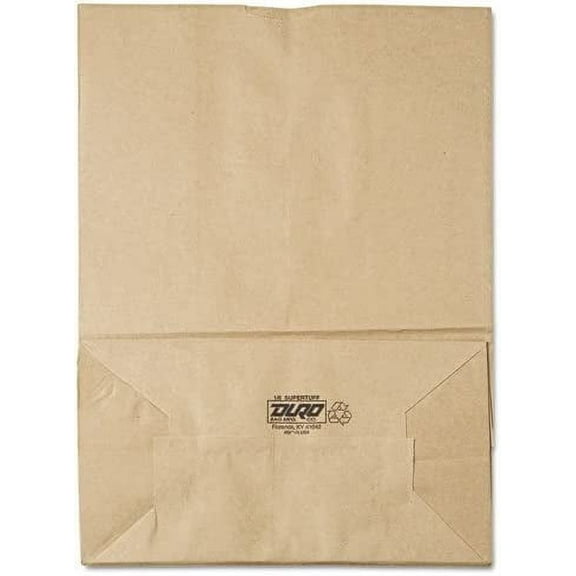 General 1/6 75# Paper Bag, 75lb Kraft, Brown, 12 x 7 x 17, 400/Bundle
