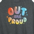 thumbnail image 3 of Instant Message - Out And Proud - LGBT Pride - Women's Racerback Tank Top, 3 of 6