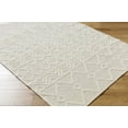 thumbnail image 3 of Mark&Day Wool Rugs, 6x9 Veneburen Global Light Beige Area Rug, White Silver Carpet for Living Room, Bedroom or Kitchen (6' x 9'), 3 of 7