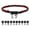 k, variant on Baseball Necklace Nylon Three Braided Rope Tornado Necklace with 1 Sets Number 0-9 Pendant,Classic Design Baseball Necklaces for Men,18 inch