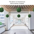 thumbnail image 5 of 2 Pieces Artificial Plant Topiary Ball Faux Boxwood Decorative Balls for Backyard, Balcony,Garden, Wedding and Home Decor, 5 of 10
