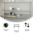 thumbnail image 4 of Flash Furniture Reese Commercial Grade Metal Kitchen Double Overshelf 72" x 12" (NHOSD1272), 4 of 10