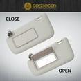thumbnail image 6 of Dasbecan Left Driver Gray Sun Visor w/ Light LH For Nissan Sentra 2013-2019 96401-3SG8A, 6 of 8