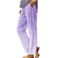 thumbnail image 2 of Patlollav Straight Leg Pants for Women Printed Rolled Casual Pocket Pants, 2 of 6