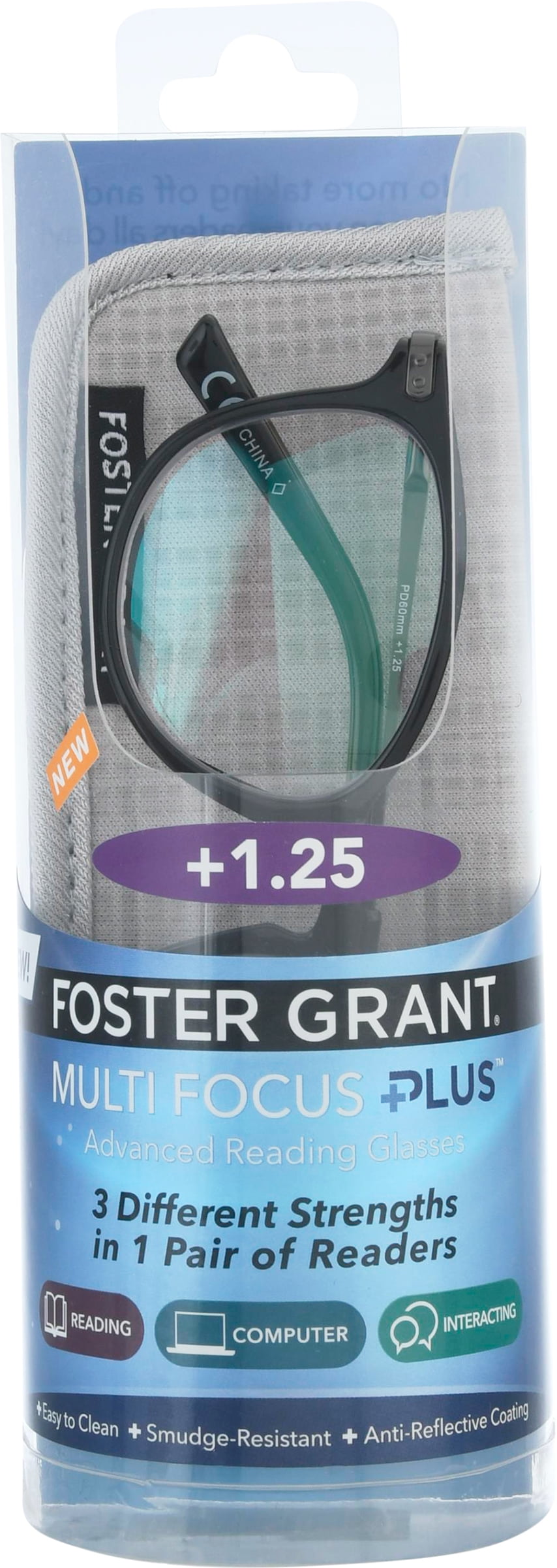 Foster grant mckay multifocus reading glasses round Clearance