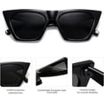 thumbnail image 4 of Trendy Oversized Square Cateye Polarized Sunglasses Womens Big Frame Shades SJ2115, 4 of 5