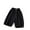 Black-08, variant on Ugoldhm Summer Leggings for Girls Casual Solid Color Elastic Waist Relaxed Fit Cotton Thin Jogger Pants Capris Size 2-14