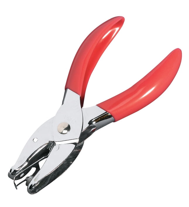 School Smart Light Duty Sturdy Paper Punch with Grip, 1/4 in, 5 Sheets