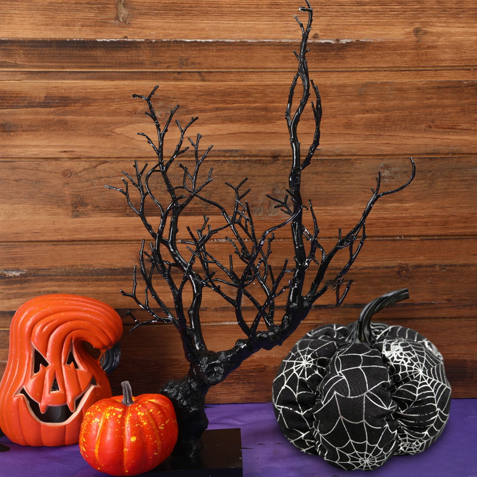 Mini Oreiller Décoratif Halloween – Renard Citrouille Tissu Marron – 15x13 Cm