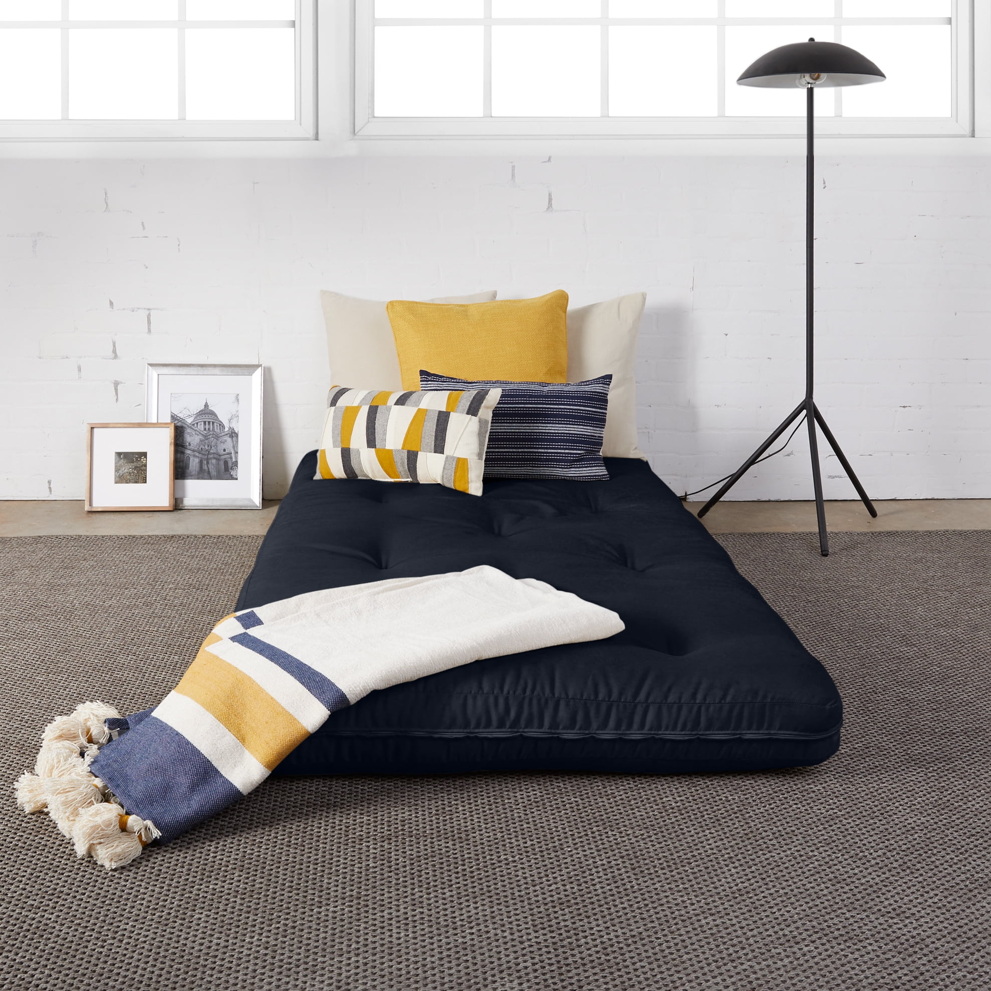 Sorra Home - 10 inch Reversible Tufted Futon Mattress, Twin Size