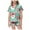 Mint Green, variant on LUOGENLI Christmas Pajamas Shorts Set Kids Pajamas for Children Shirt and Pant Matching Set Fashion Sleepwear Set with Pockets for Christmas Green Size 10-11 Years
