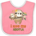 thumbnail image 3 of Inktastic Cute Sloth I Love My Abuela Boys or Girls Baby Bib, 3 of 4