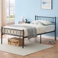 thumbnail image 4 of Metal Twin-XL Bed Frame - Headboard and Footboard with Iron Heart Design, Twin Size Platform Bed for Boys and Girls, No Box Spring Needed, Easy Assembly, 4 of 7