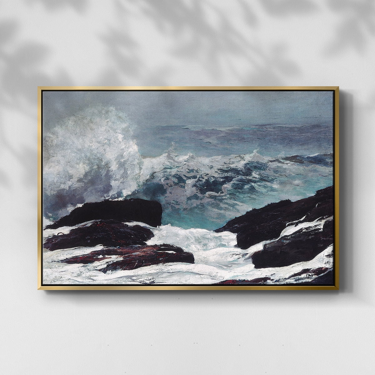 Vintage Landscape-XXXV By Wexford Home Framed in Gold Wood Gallery Wrapped Canvas 25 in. x 37 in.