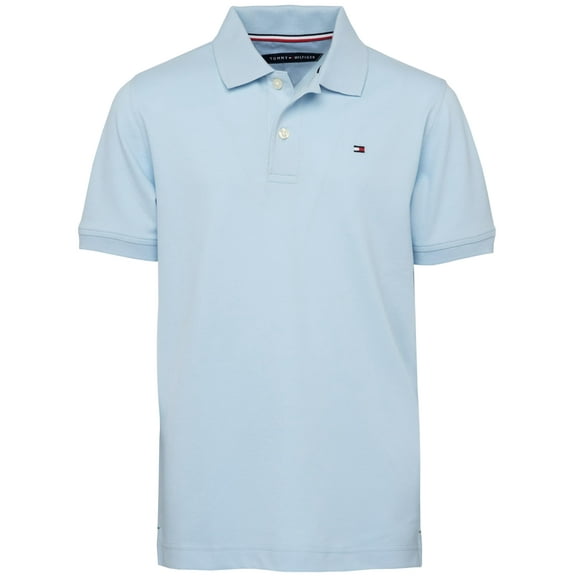 Polo Tommy Hilfiger de manga corta para niños, color azul hiedra, 16-18
