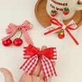 thumbnail image 5 of Dalrosia 8PCS Strawberry Hair Bow Clips Hair Accessories, Cute Alligator Hair Barrettes, Red White Plaid Bow Decor for Women Girls Hair Decoration, Christmas, 5 of 7